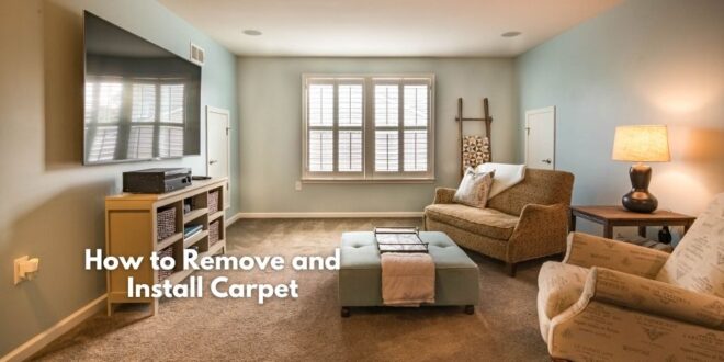 The process of removing and installing carpet, step by step